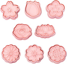 8 Stück Ausstechformen Blumen