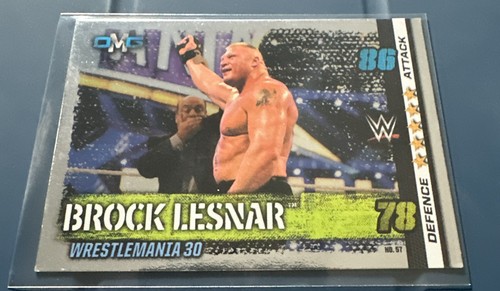 Wwe sport trading card brock - sport,
