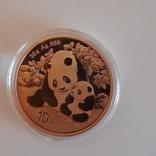 China Panda,1 oz Silber,mit