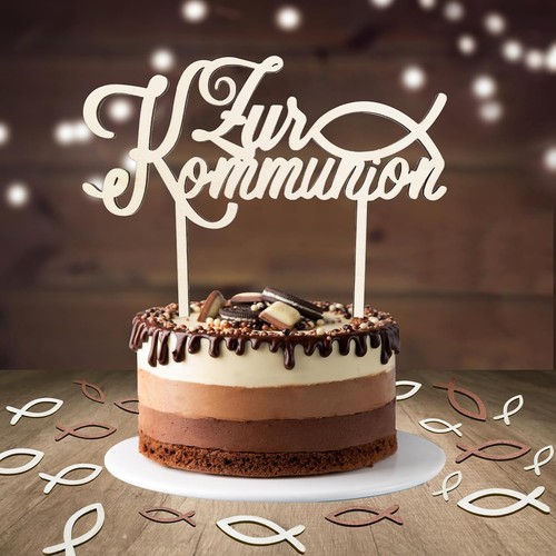 Cake topper kommunion - kommunion,, 1