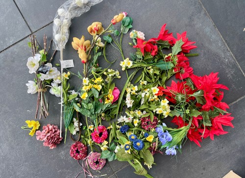 Großes konvolut kunstblumen - kunstblumen, &