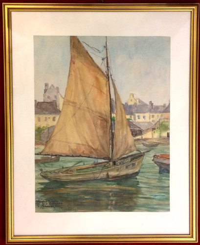Aquarell segelschiff von - segelschiff,