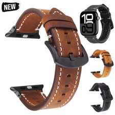 Lederband Ersatz Armband für Apple Watch Ultra 49mm Series 10 9 8 7 6 5 4 3 2 SE