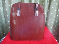 braune Ledertasche Schultertasche G. VALENTINO Braun zwei Henkel klassisch