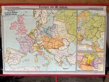 SCHÖNE ALTE SCHULWANDKARTE