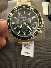 Fossil Herren Uhr Multifunktion Edelstahl Gold BQ2493