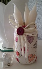 Windlicht★Shabby★Landhaus★Vintage★Romantik★Kerzen★Deko★Herz★Serviettentechnik