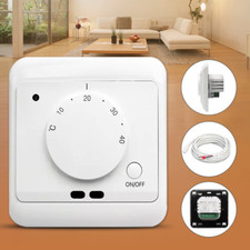 230V Raumthermostat Raumtemperaturregler Thermostat LED Fußbodenheizung Aufputz