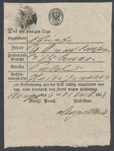 407870 preußen postschein - 407870),