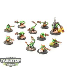Orks - 11x Ork Gretchin - bemalt