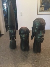 3 Holz Skulpturen alte