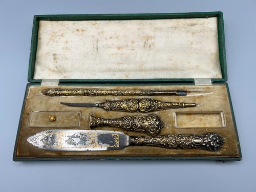 Antikes schreibtisch set - antikes,