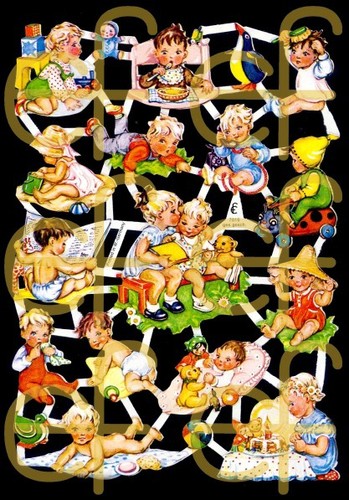 Glanzbilder babys 50er - glanzbilder,