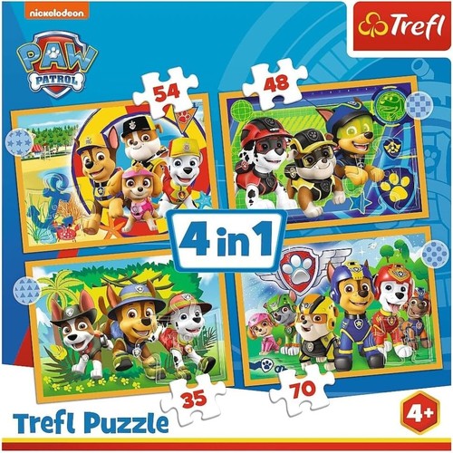 Trefl 4in1 puzzle das - 4in1, lustige