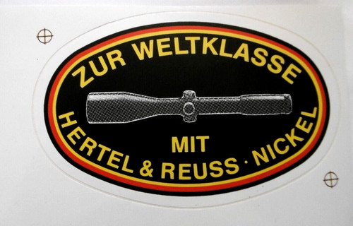 Werbe aufkleber hertel reuss - werbe-aufkleber, &