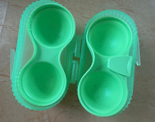 Tupperware A128 Ei &Go Eierbehälter 2 ZwEi-dabei Salzstreuer Behälter Box Grün