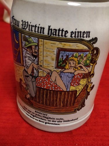 Dekorativer bierkrug mit - dekorativer,