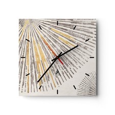 Modern Wanduhr 40x40cm Quadrat