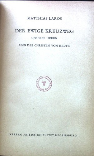 Der ewige kreuzweg unseres - der,