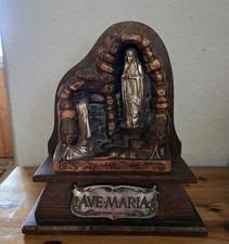 Hausaltar mit Spieluhr antik AVE.MARIA 100 Jahre Lourdes Fr.Welty Augsburg 