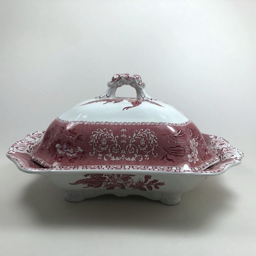 Spode pink camilla terrine - camilla,