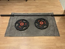 Taurus Premium Langhantelstange 50 mm + 2x Taurus 50 mm Scheiben PU 3G Pro 25 kg