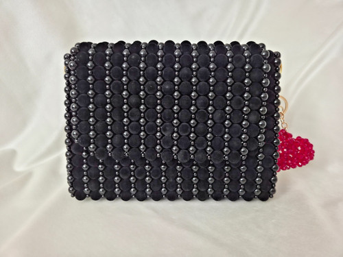 Perlen handtasche aus - perlen-handtasche,
