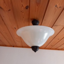 Vintage Deckenlampe aus Glas