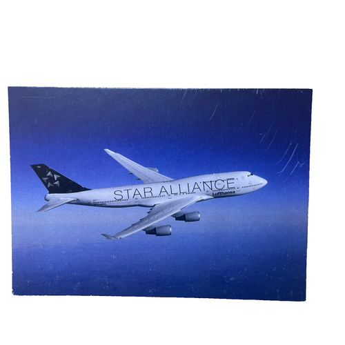 Postkarte flugzeug airline - flugzeug,