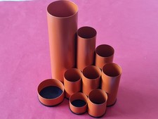 Schreibtisch Organizer / Stiftehalter Deyhle Utensilo Orange aus den 70er Jahren