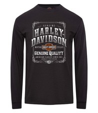 Harley-Davidson Langarmshirt Wanted, Schwarz, Baumwolle, Gr. M-3XL