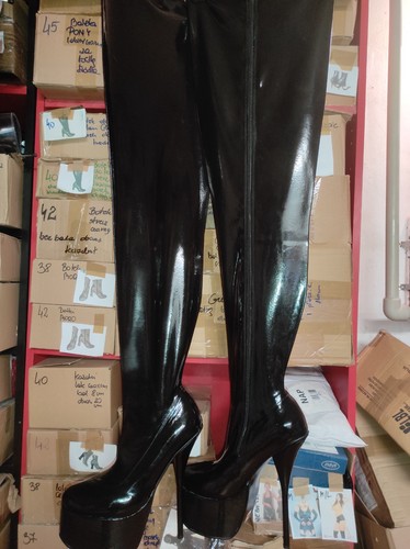 Unisex lack stiefel - , pu