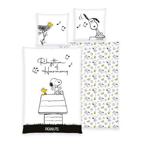 Peanuts bettwäsche glatt - peanuts,