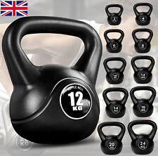 2-24kg Vinyl Kettlebell Hantelset Kettlebells Training Home Fitness Workout Gym