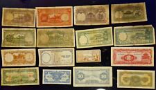 Banknoten Sammlung 1910 - 1955 überwiegend chinesische plus andere. 36 insgesamt.