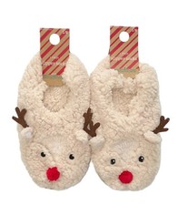 Damen Rentier Hausschuhe aus