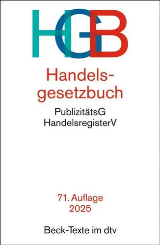 Handelsgesetzbuch hgb - hgb, |