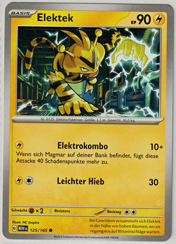 Pokémon karte elektek - pokémon, neu