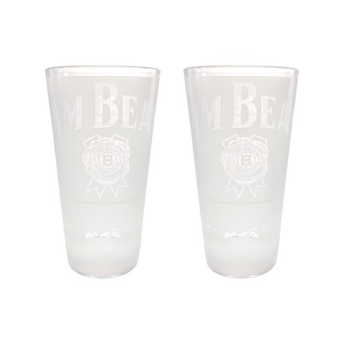 Jim beam glas weiß - 2x,
