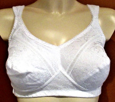 BH Amoena BH Nora Prothesen-BH Gr.  85 C  555R Lycra Soft-BH Weiß Dessous Neu