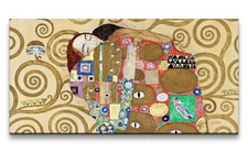 120x60cm Remaster Gustav Klimt's Fulfillment Weltberühmt Kult Muster