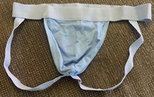 Jock Größe S Hellblau Suspensorium Sport Sexy Gay Stripper Schwul Neuware C8