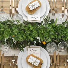 2X Künstliche Efeublätter Weinstock Hängende Blattgirlande Laub Hochzeitsfeier