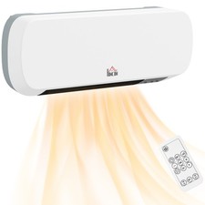 HOMCOM Elektro-Wandheizung mit Timer Überhitzungsschutz Weiß