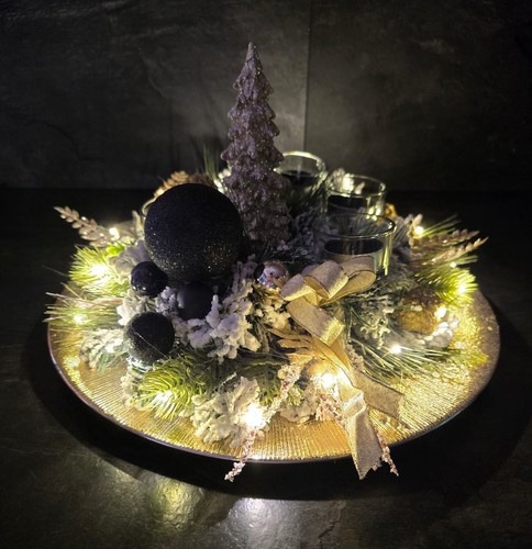 Led künstlich adventskranz - led,