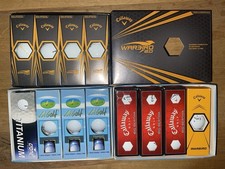 36 NEU Golfbälle 15x Callaway Warbird 2.0 9x Big Bertha 3x Crane 9x LA Golf weiß