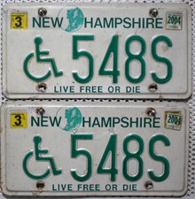 New Hampshire Nummernschilder