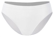 6 Stk Damen Slips Brasilianer Rio Slip Bikini Microfaser Unterwäsche weiss neu