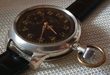 SYSTEME GLASHÜTTE "MILITĂR" Vintage Armbanduhr Custom Mariage Silber 0.800