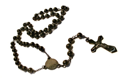 Rosenkranz halskette edelstahl - rosenkranz,